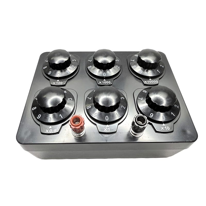 0~99999.9Ω ابزارهای آزمایشی آموزش فیزیکی قابل تنظیم جعبه مقاومت جعبه مقاومت متغیر ابزار آموزشی دقیق