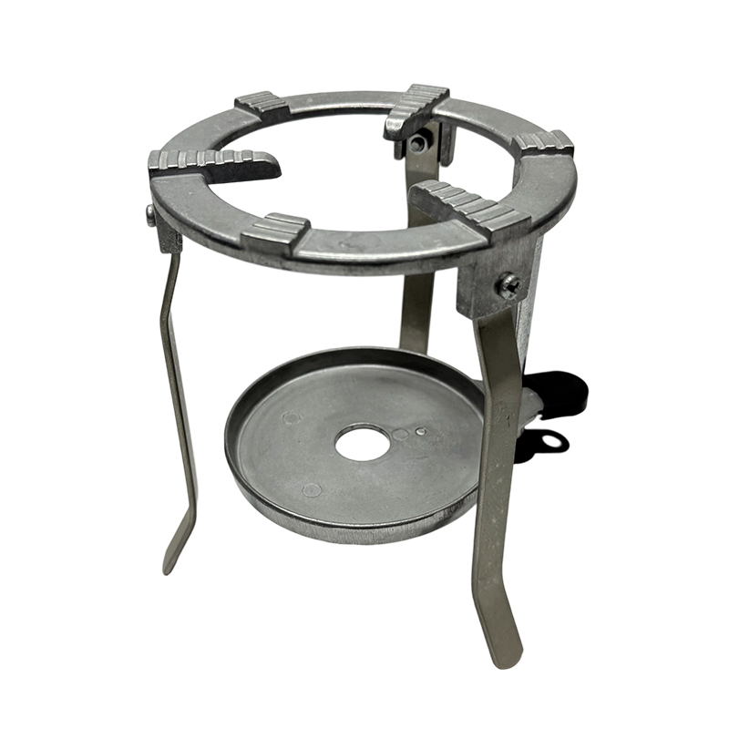 پایه نگهدارنده سه پایه آزمایشگاهی پایه چدنی سه پایه مشعل آزمایشگاهی بونسن با سینی